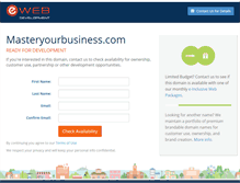 Tablet Screenshot of masteryourbusiness.com